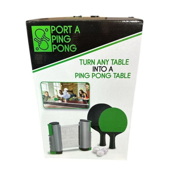 PORT A PING PONG Turn Any Table Into A Ping Pong Table SAS Group Inc. NEW Sealed - Picture 1 of 3